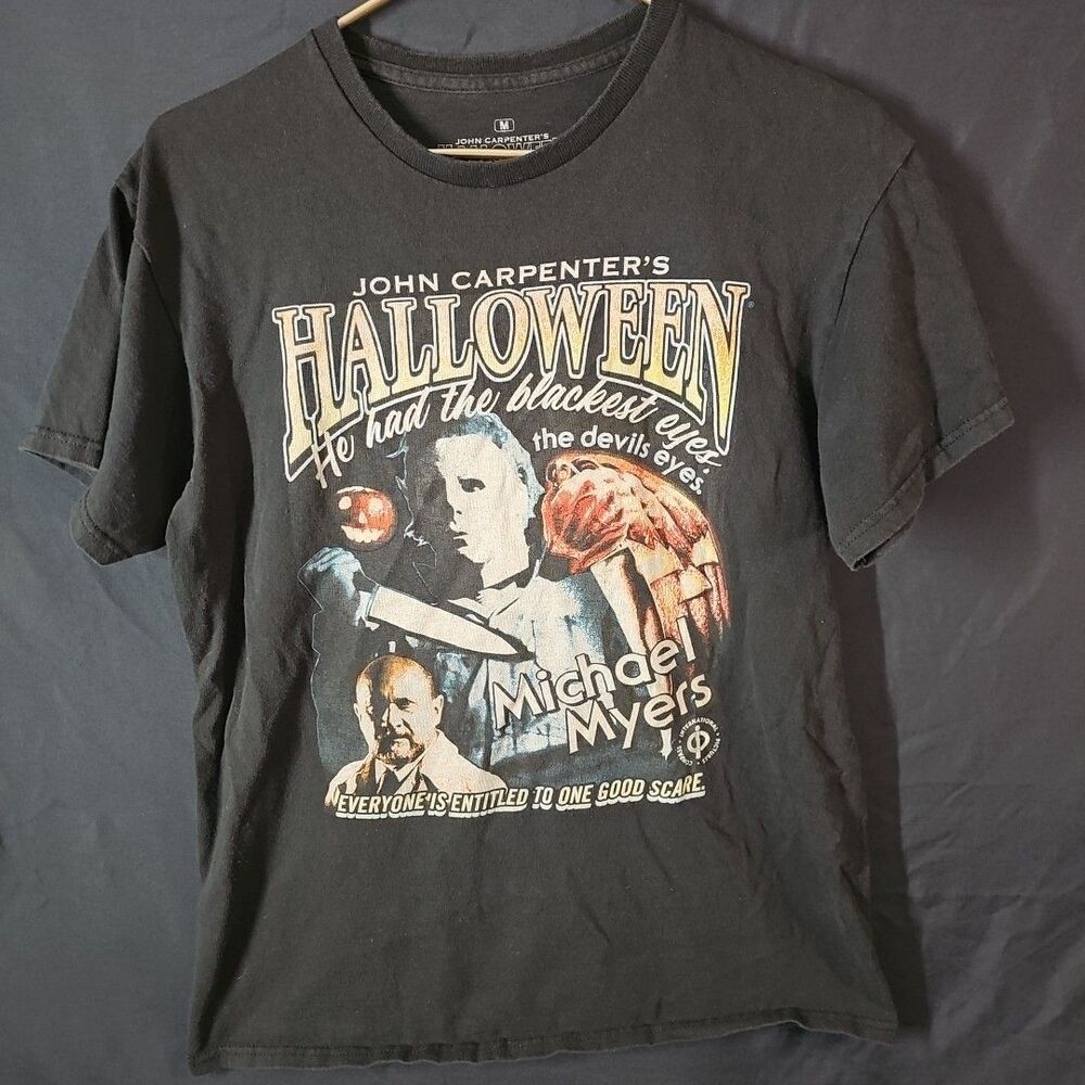 HALLOWEEN Michael Myers Devil’s Eyes Licensed Horror T-Shirt, 2021. MED Preowned